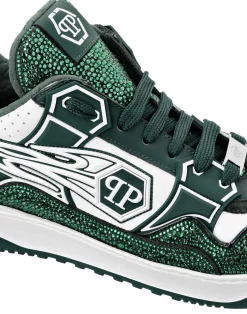 PHILIPP PLEIN Leather Low-Top SneakersMoon Walker><noscript><img data-lazyloaded=
