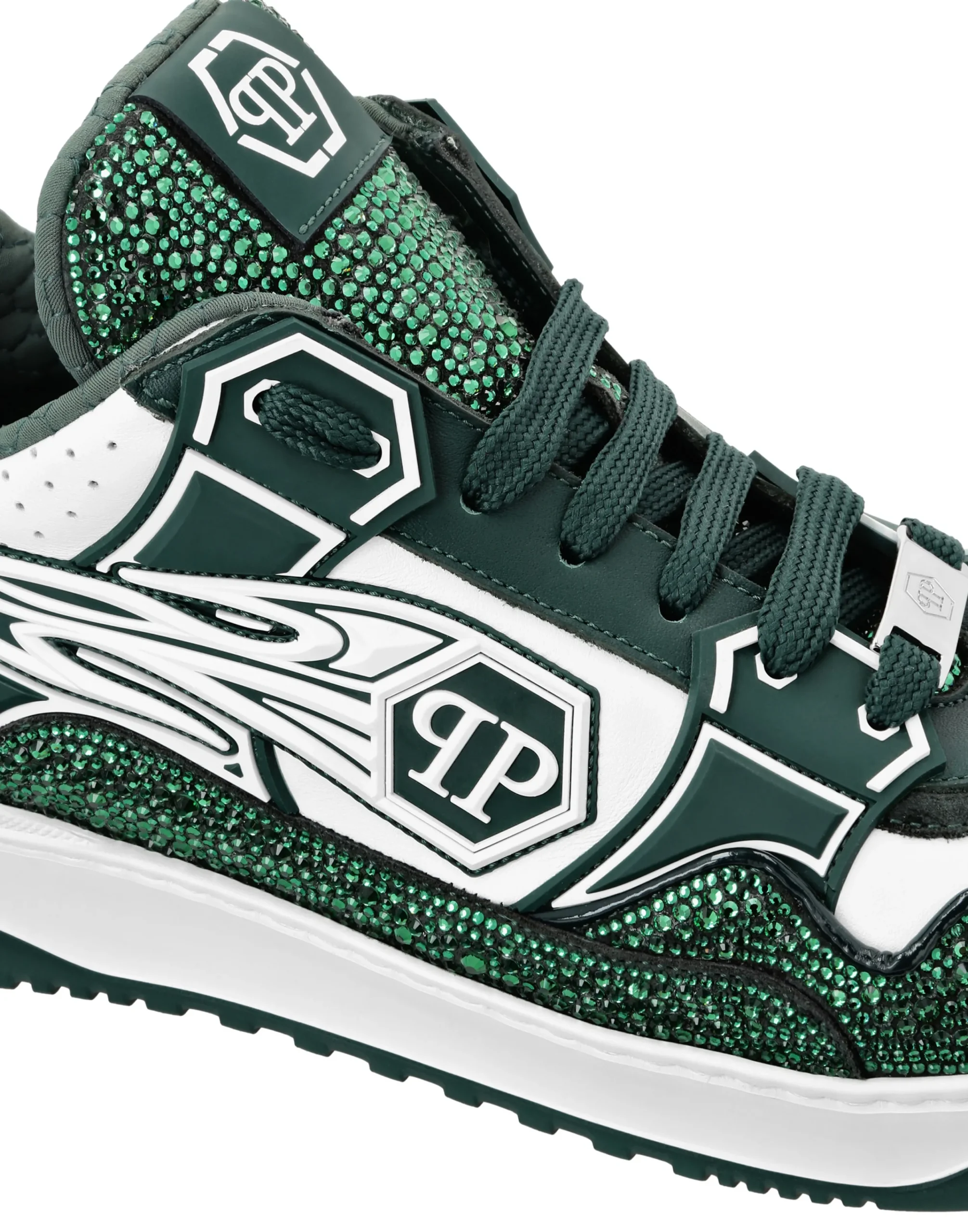 PHILIPP PLEIN Leather Low-Top SneakersMoon Walker>Uomo Low Top Sneakers
