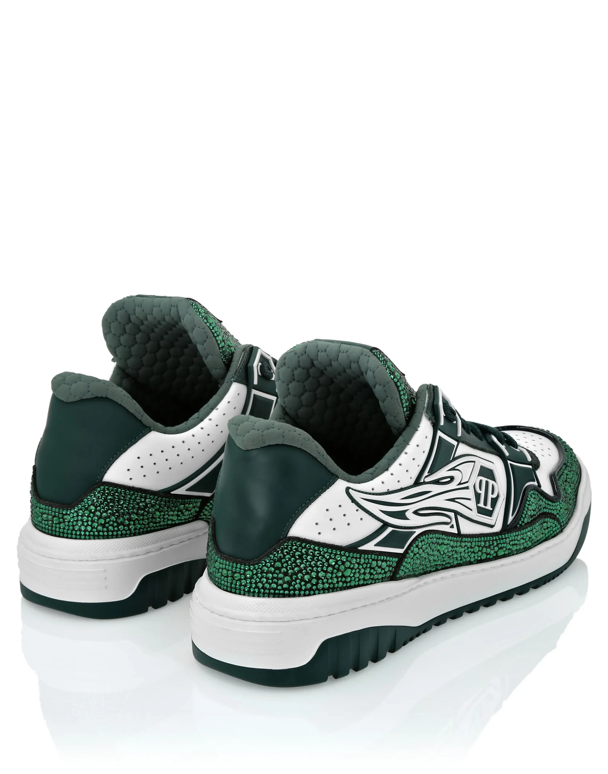 PHILIPP PLEIN Leather Low-Top SneakersMoon Walker>Uomo Low Top Sneakers