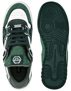 PHILIPP PLEIN Leather Low-Top SneakersMoon Walker><noscript><img data-lazyloaded=