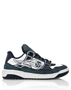 PHILIPP PLEIN Leather Low-Top SneakersMoon Walker>Uomo Low Top Sneakers