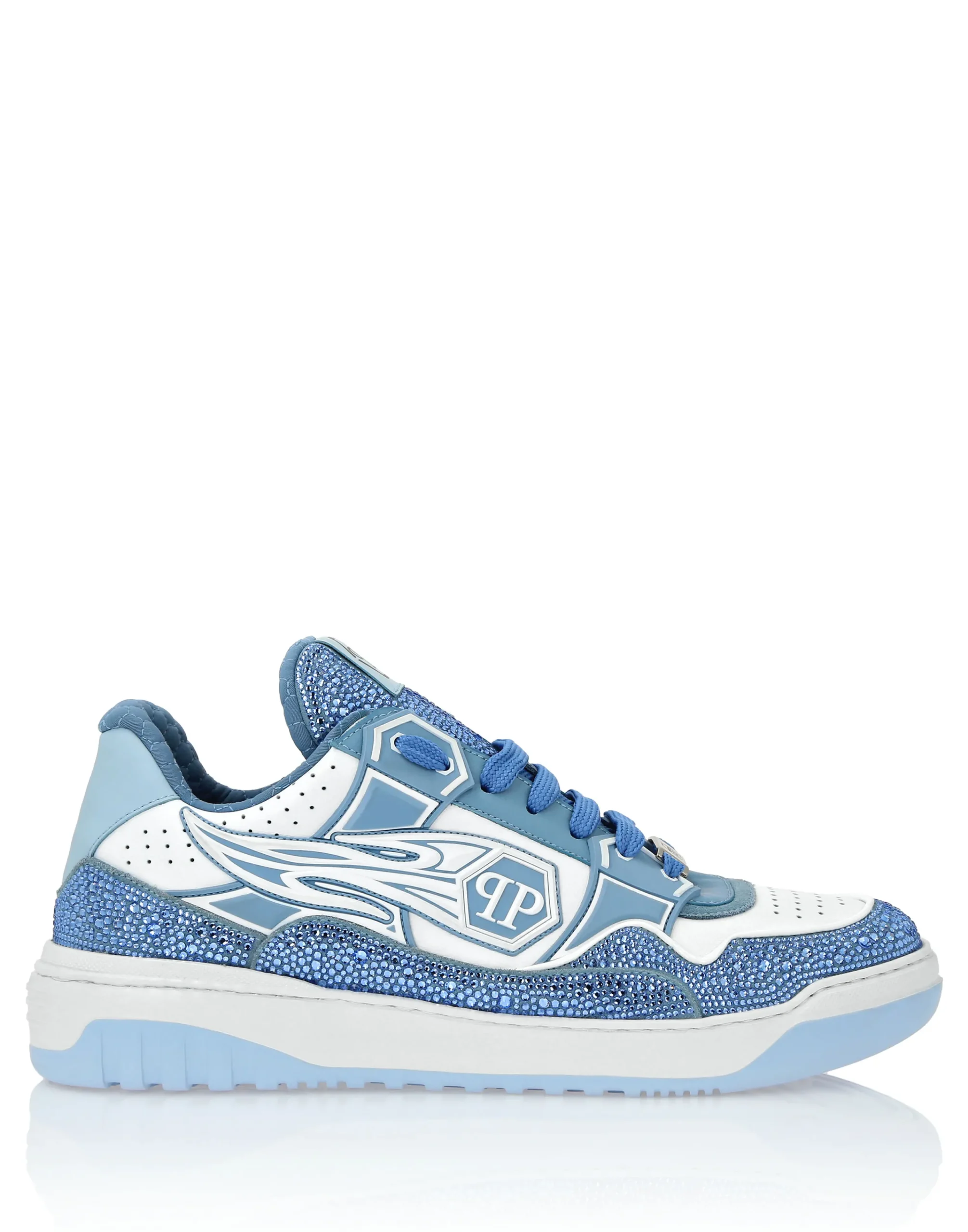 PHILIPP PLEIN Leather Low-Top SneakersMoon Walker>Uomo Low Top Sneakers