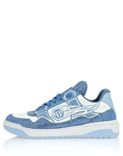 PHILIPP PLEIN Leather Low-Top SneakersMoon Walker><noscript><img data-lazyloaded=