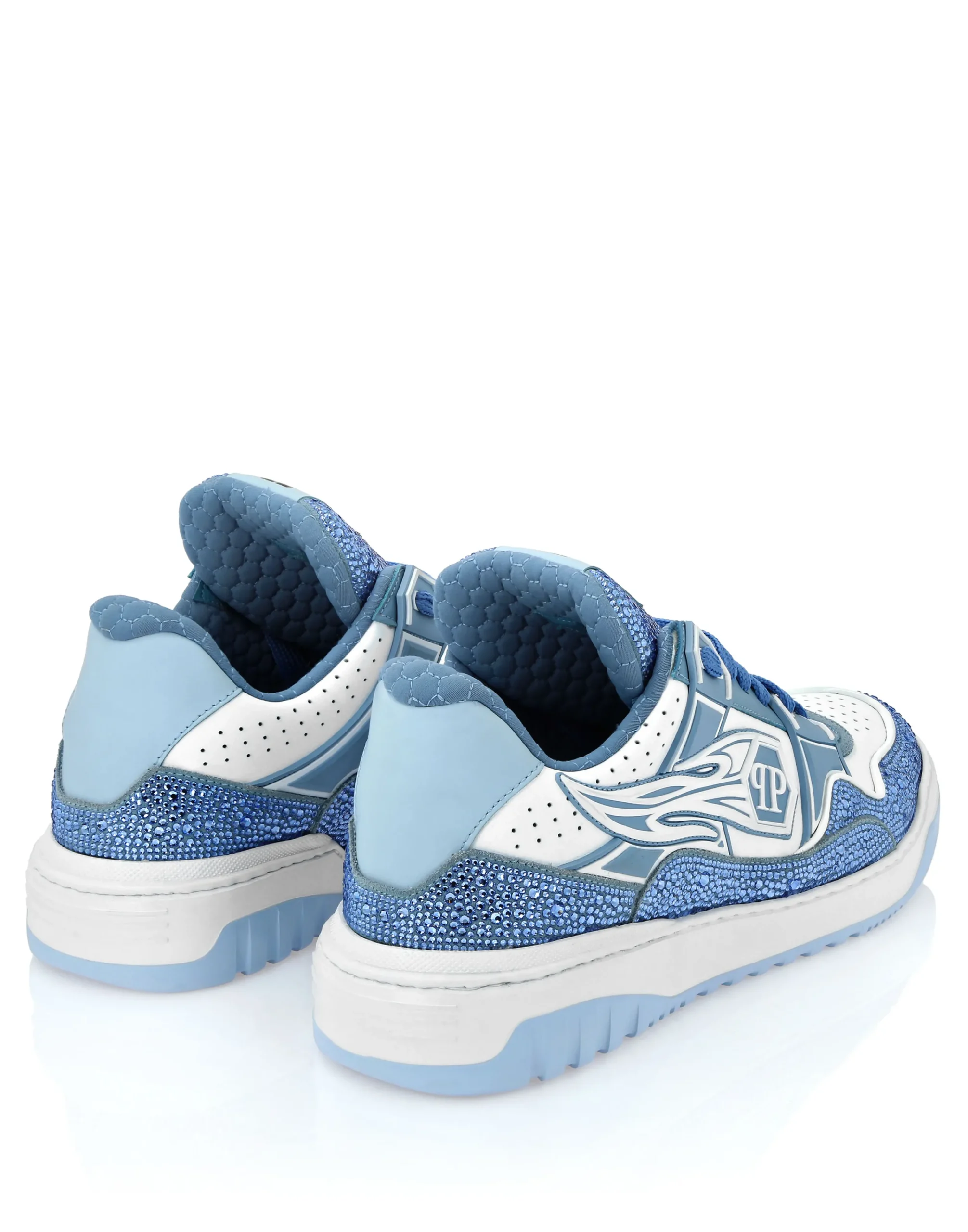 PHILIPP PLEIN Leather Low-Top SneakersMoon Walker>Uomo Low Top Sneakers