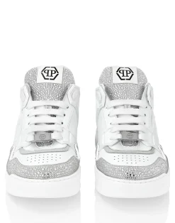 PHILIPP PLEIN Leather Low-Top SneakersMoon Walker>Uomo Low Top Sneakers