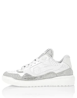 PHILIPP PLEIN Leather Low-Top SneakersMoon Walker><noscript><img data-lazyloaded=