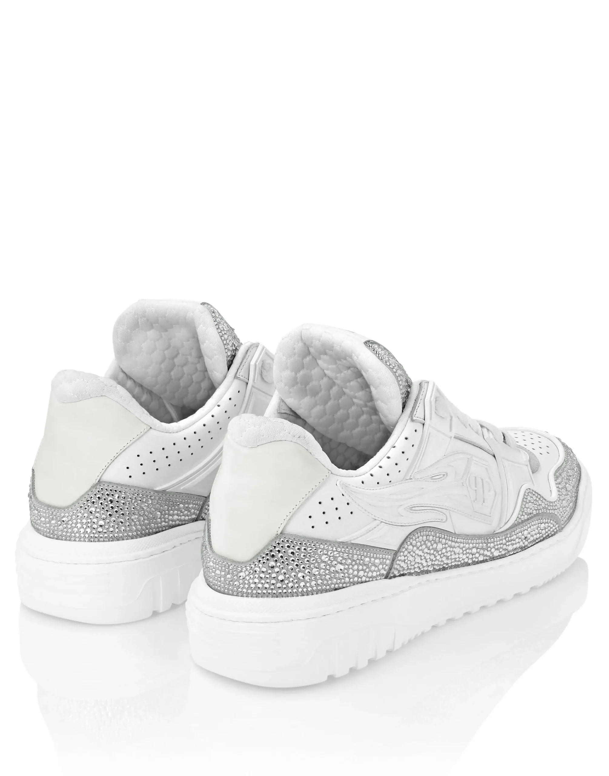 PHILIPP PLEIN Leather Low-Top SneakersMoon Walker>Uomo Low Top Sneakers