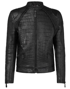 PHILIPP PLEIN Leather Moto Jacket Luxury>Uomo Giacche Di Pelle|Giacche E Cappotti