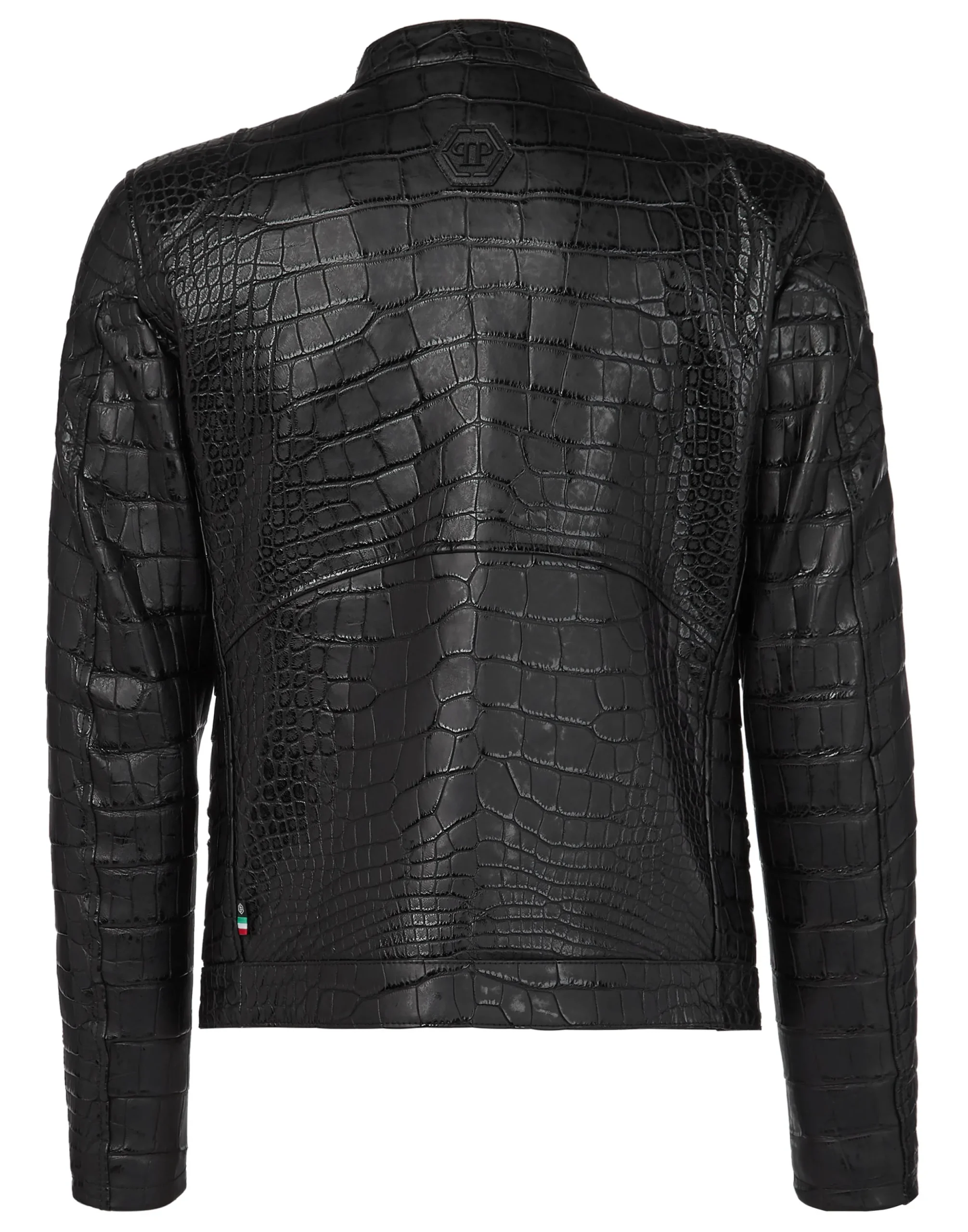 PHILIPP PLEIN Leather Moto Jacket Luxury>Uomo Giacche Di Pelle|Giacche E Cappotti