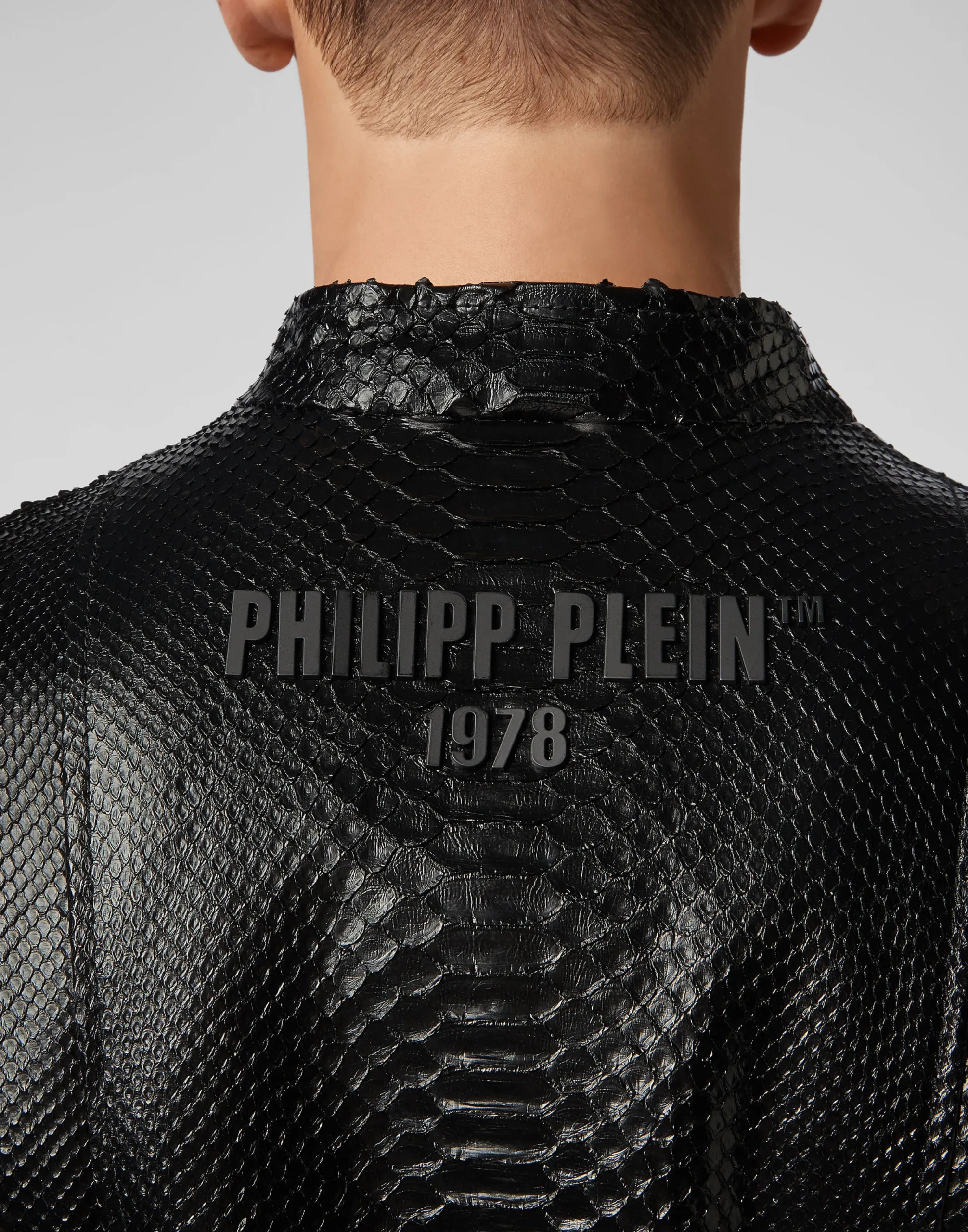 PHILIPP PLEIN Leather Moto Jacket Luxury>Uomo Giacche Di Pelle|Giacche E Cappotti