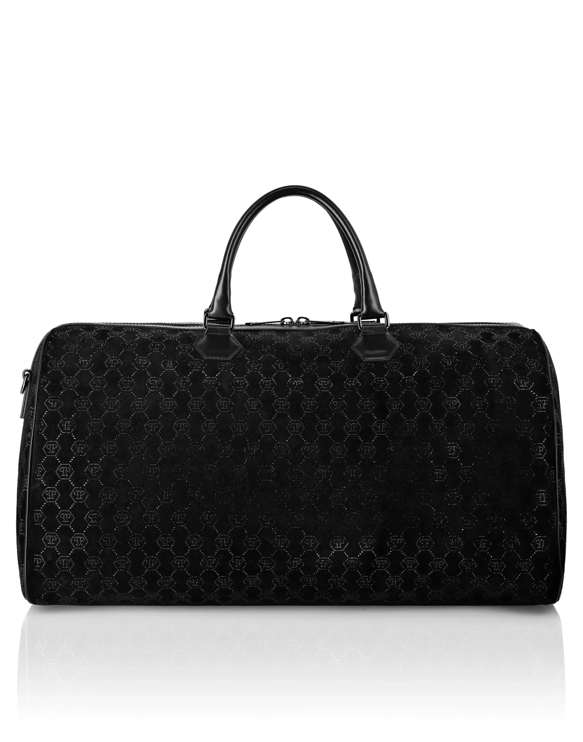 PHILIPP PLEIN Leather Weekend Bag Monogram Strass>Uomo Shopper E Borse A Mano