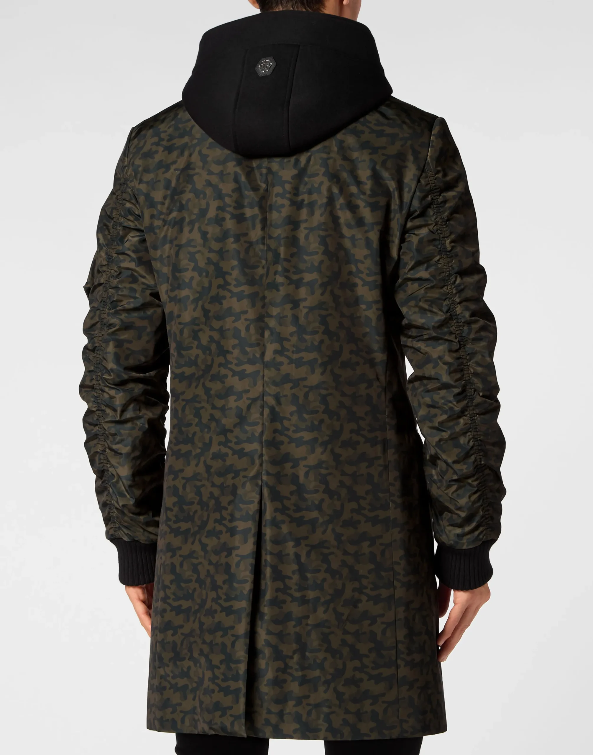 PHILIPP PLEIN Long Baseball Coat>Uomo Giacche E Cappotti