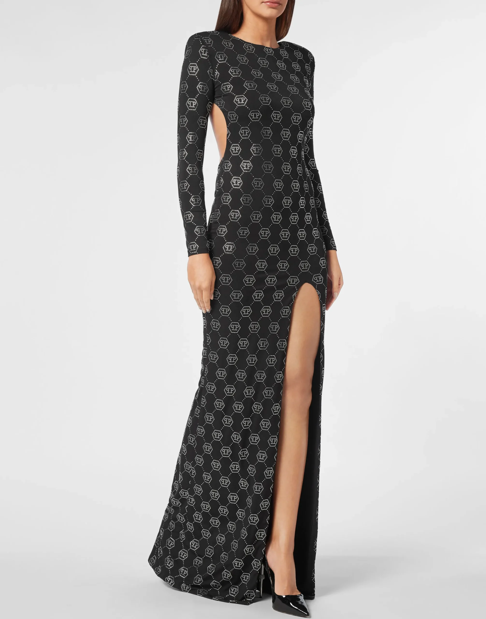 PHILIPP PLEIN Long Dress Monogram>Donna Abiti E Gonne