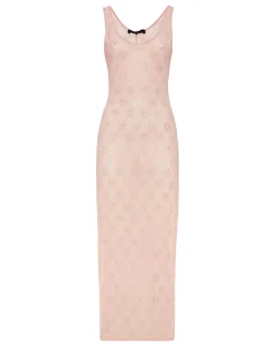 PHILIPP PLEIN Long Dress Monogram Strass>Donna Abiti E Gonne