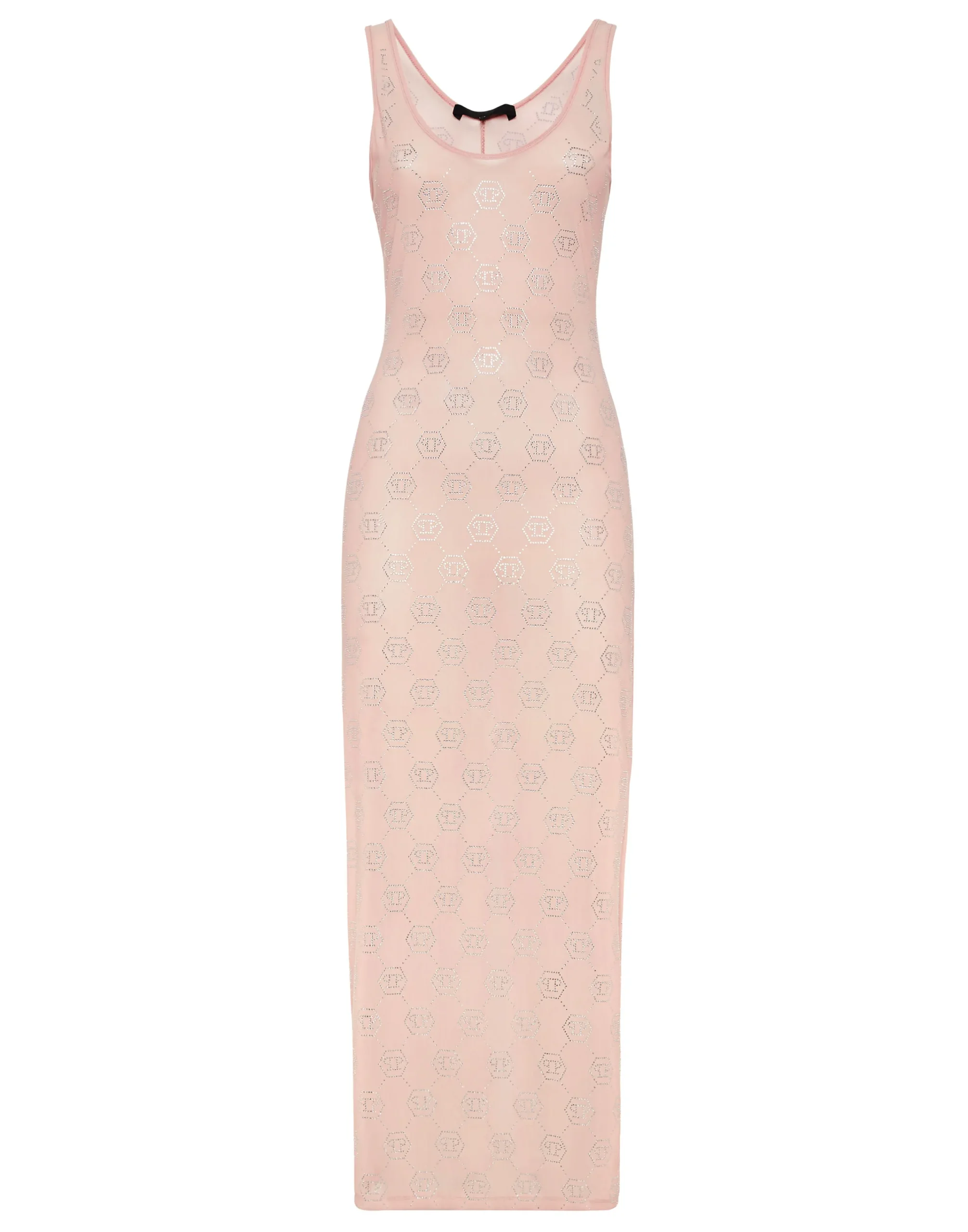 PHILIPP PLEIN Long Dress Monogram Strass>Donna Abiti E Gonne