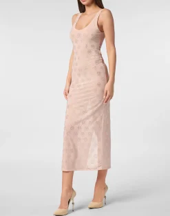 PHILIPP PLEIN Long Dress Monogram Strass><noscript><img data-lazyloaded=