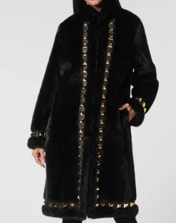 PHILIPP PLEIN Long Fur Mink Coat>Donna Giubbotti|Pellicce E Cappotti