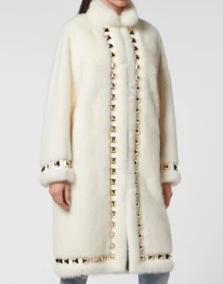 PHILIPP PLEIN Long Fur Mink Coat>Donna Giubbotti|Pellicce E Cappotti