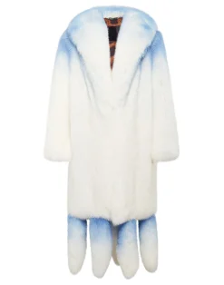 PHILIPP PLEIN LONG SILVER FOX COAT>Donna Giubbotti|Pellicce E Cappotti