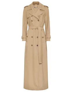 PHILIPP PLEIN Long Trench Coat Monogram>Donna Giubbotti|Pellicce E Cappotti