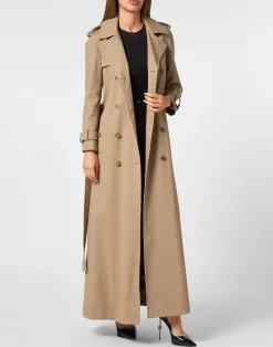 PHILIPP PLEIN Long Trench Coat Monogram><noscript><img data-lazyloaded=