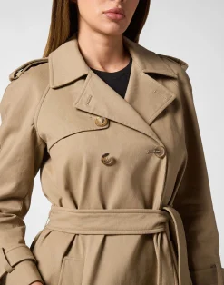 PHILIPP PLEIN Long Trench Coat Monogram><noscript><img data-lazyloaded=