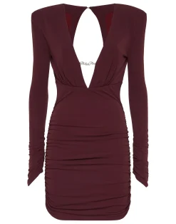 PHILIPP PLEIN Long-Sleeved Mini Dress>Donna Abiti E Gonne