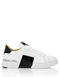 PHILIPP PLEIN Lo-Top Leather Sneakers Phantom Kick$>Uomo Low Top Sneakers