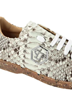 PHILIPP PLEIN Lo-Top Python Sneakers><noscript><img data-lazyloaded=