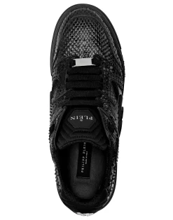 PHILIPP PLEIN Lo-Top Python Sneakers Phantom $Treet><noscript><img data-lazyloaded=