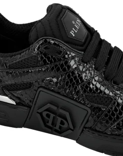 PHILIPP PLEIN Lo-Top Python Sneakers Phantom $Treet><noscript><img data-lazyloaded=