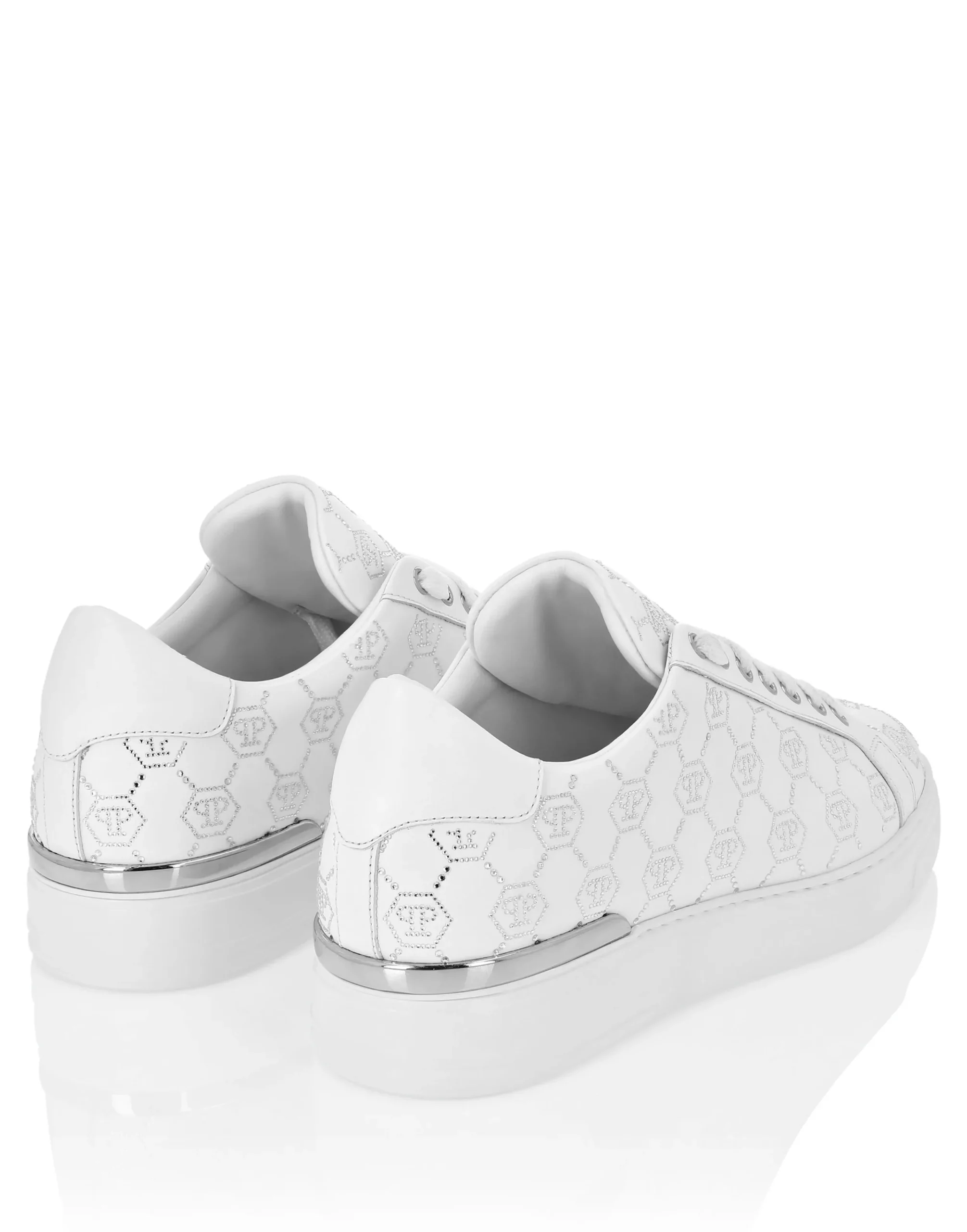 PHILIPP PLEIN Low Top Sneakers Carson Monogram Strass>Uomo Low Top Sneakers