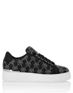 PHILIPP PLEIN Low Top Sneakers Carson Monogram Strass>Uomo Low Top Sneakers