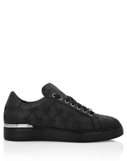 PHILIPP PLEIN Low Top Sneakers Carson Monogram Strass><noscript><img data-lazyloaded=