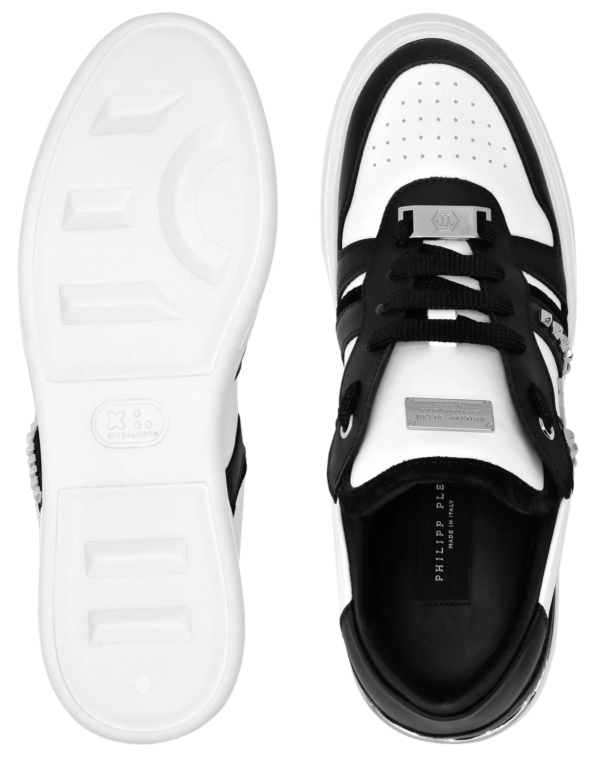 PHILIPP PLEIN Low Top Sneakers Mix Cut Studs>Uomo Low Top Sneakers|Low Top Sneakers