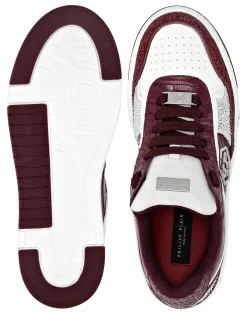 PHILIPP PLEIN Low Top Sneakers Mix Strass Cocco><noscript><img data-lazyloaded=