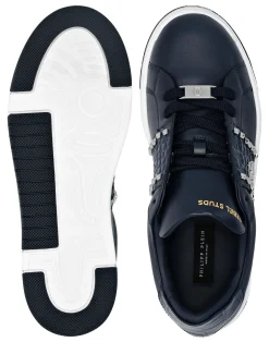 PHILIPP PLEIN Low Top Sneakers Mix Strass Cocco><noscript><img data-lazyloaded=