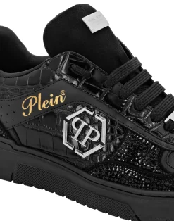PHILIPP PLEIN Low Top Sneakers Mix Strass Cocco><noscript><img data-lazyloaded=