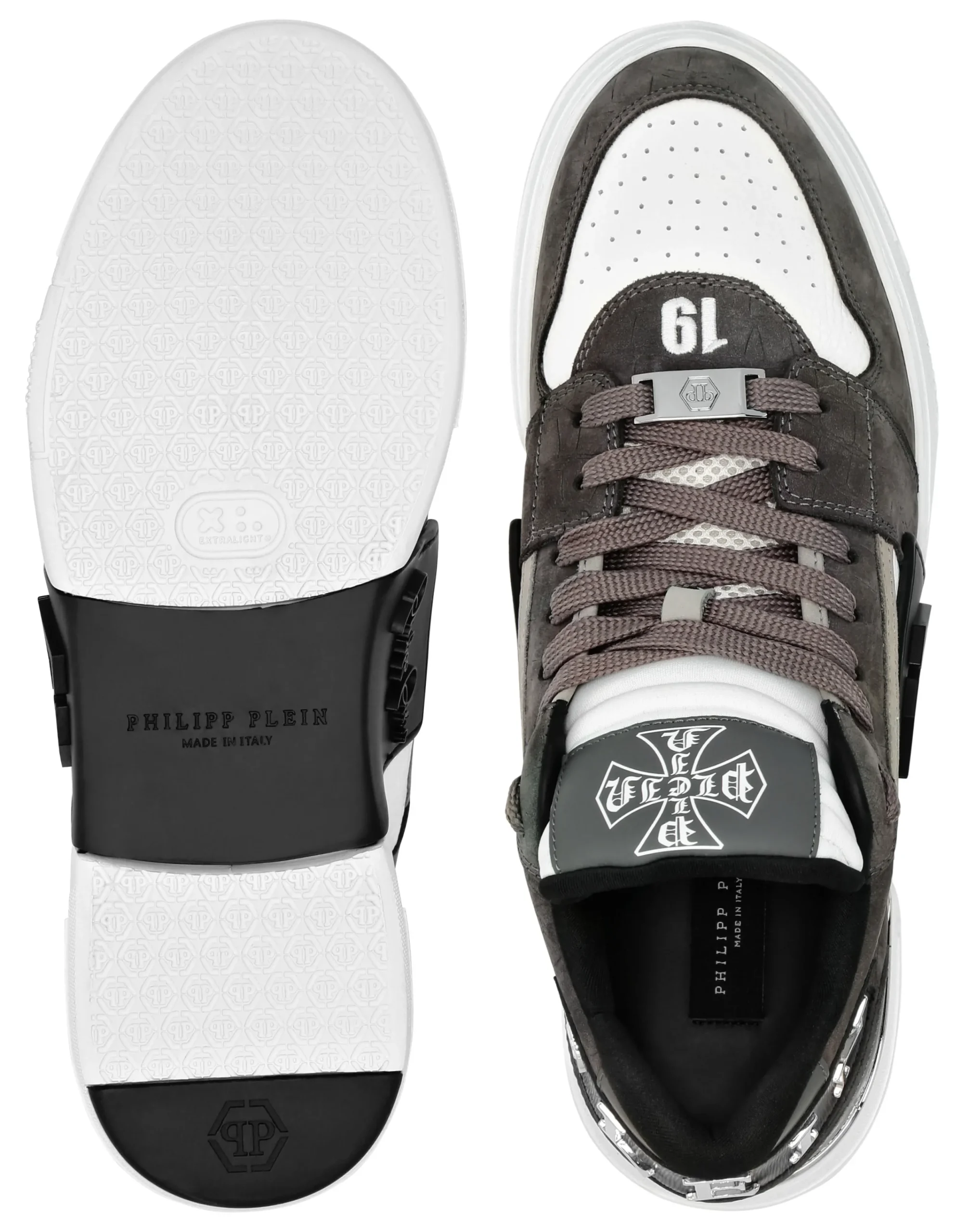 PHILIPP PLEIN Low Top Sneakers Phantom Cocco>Uomo Low Top Sneakers
