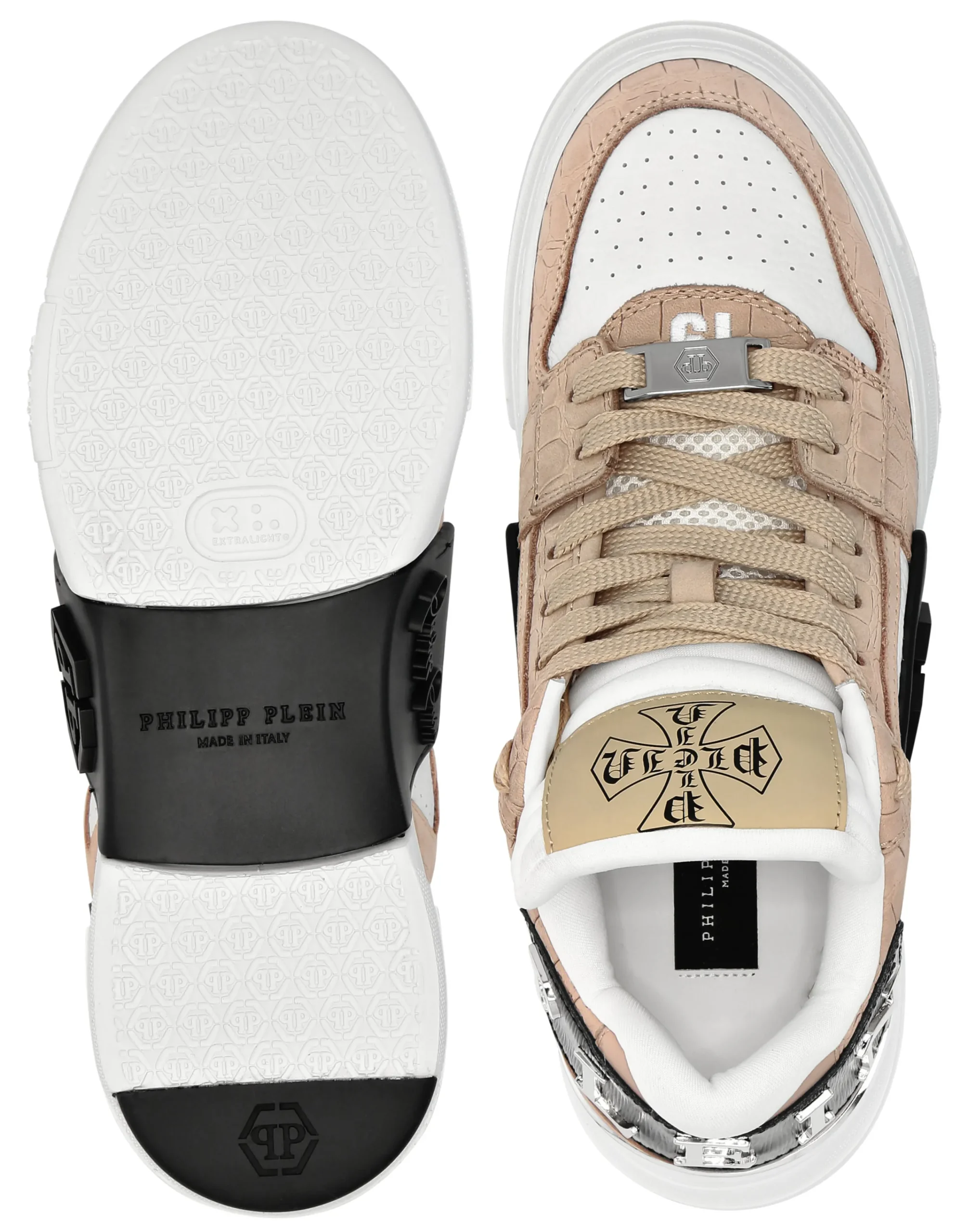 PHILIPP PLEIN Low Top Sneakers Phantom Cocco>Uomo Low Top Sneakers