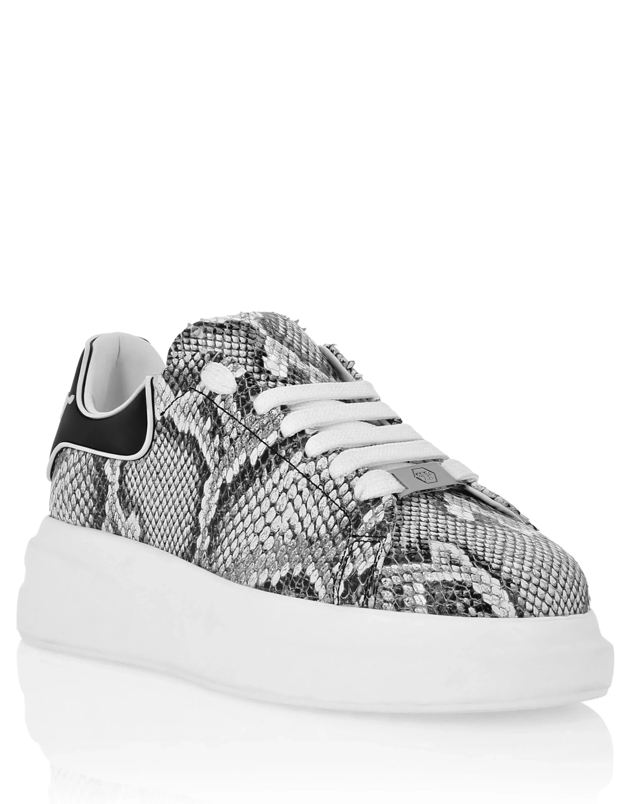 PHILIPP PLEIN Low Top Sneakers Roccia Python Print>Uomo Low Top Sneakers