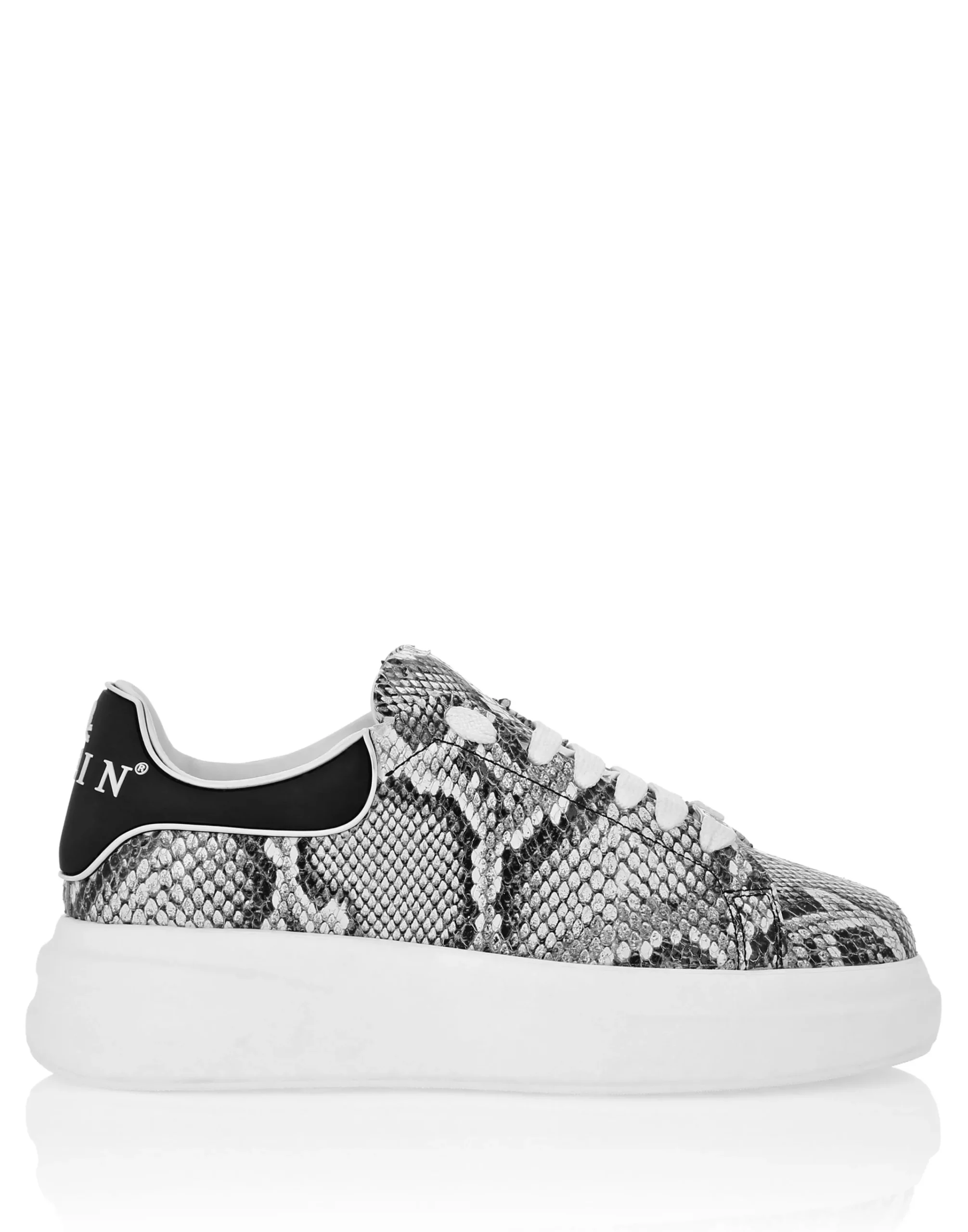 PHILIPP PLEIN Low Top Sneakers Roccia Python Print>Uomo Low Top Sneakers