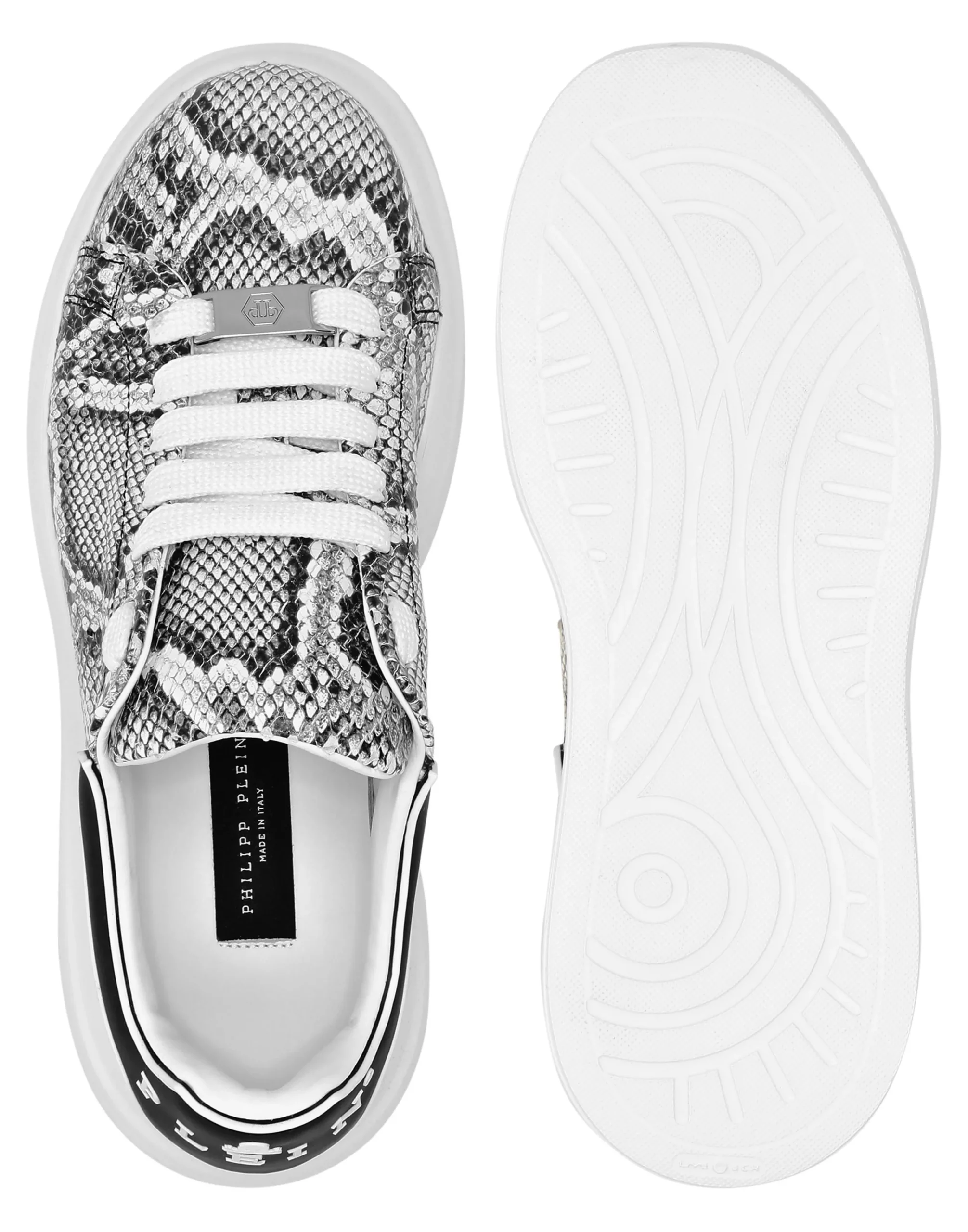 PHILIPP PLEIN Low Top Sneakers Roccia Python Print>Uomo Low Top Sneakers