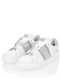 PHILIPP PLEIN Low Top Sneakers Strass Studs><noscript><img data-lazyloaded=