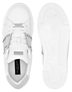 PHILIPP PLEIN Low Top Sneakers Strass Studs><noscript><img data-lazyloaded=
