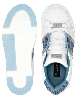 PHILIPP PLEIN Low Top Sneakers Strass Studs><noscript><img data-lazyloaded=