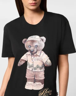 PHILIPP PLEIN Man Fit T-Shirt Teddy Beach><noscript><img data-lazyloaded=
