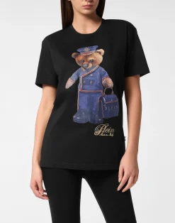 PHILIPP PLEIN Man Fit T-Shirt Teddy Doorman>Donna T-Shirt & Polo