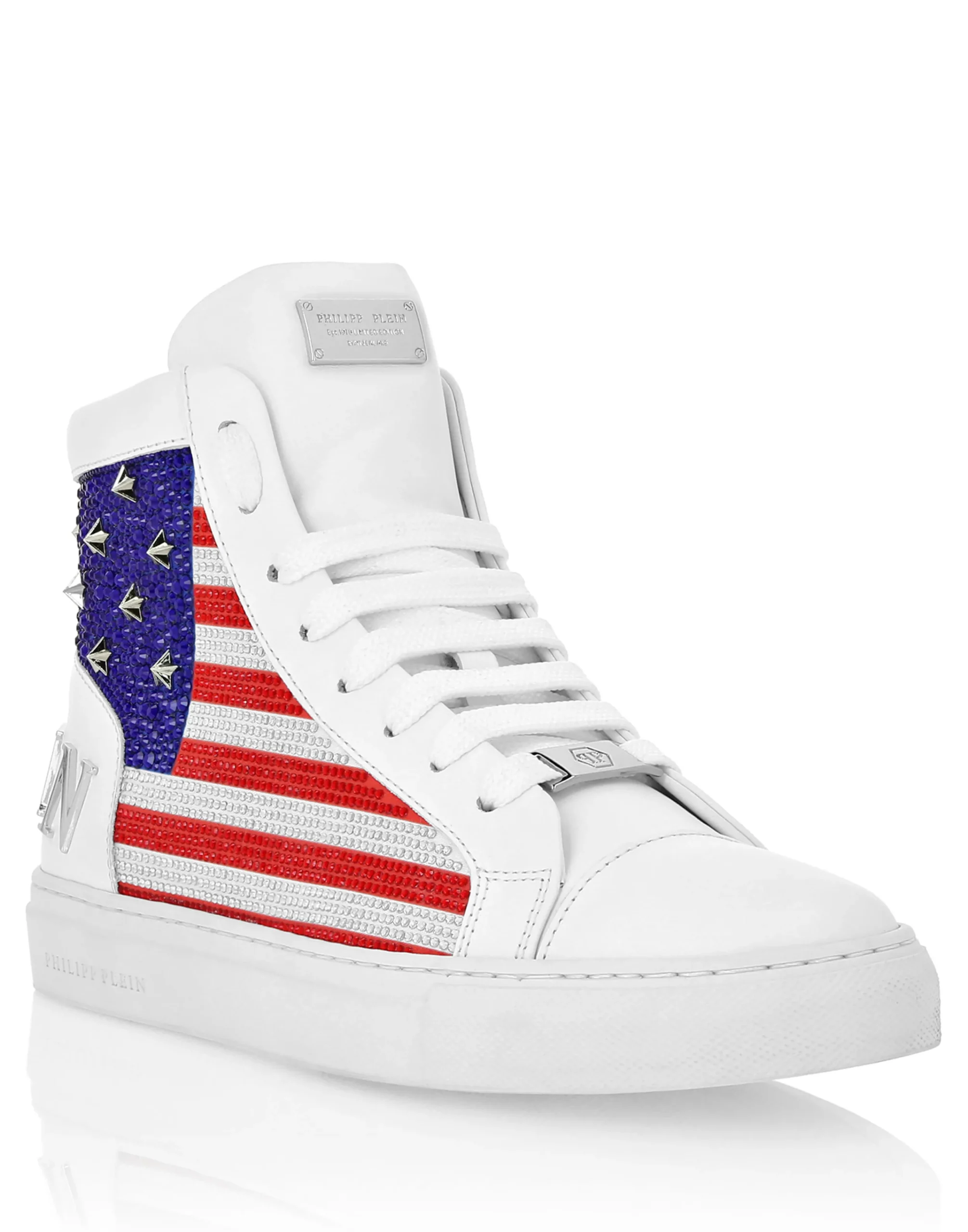PHILIPP PLEIN Mid Top Sneakers Star Studs America>Uomo High Top Sneakers|High Top Sneakers