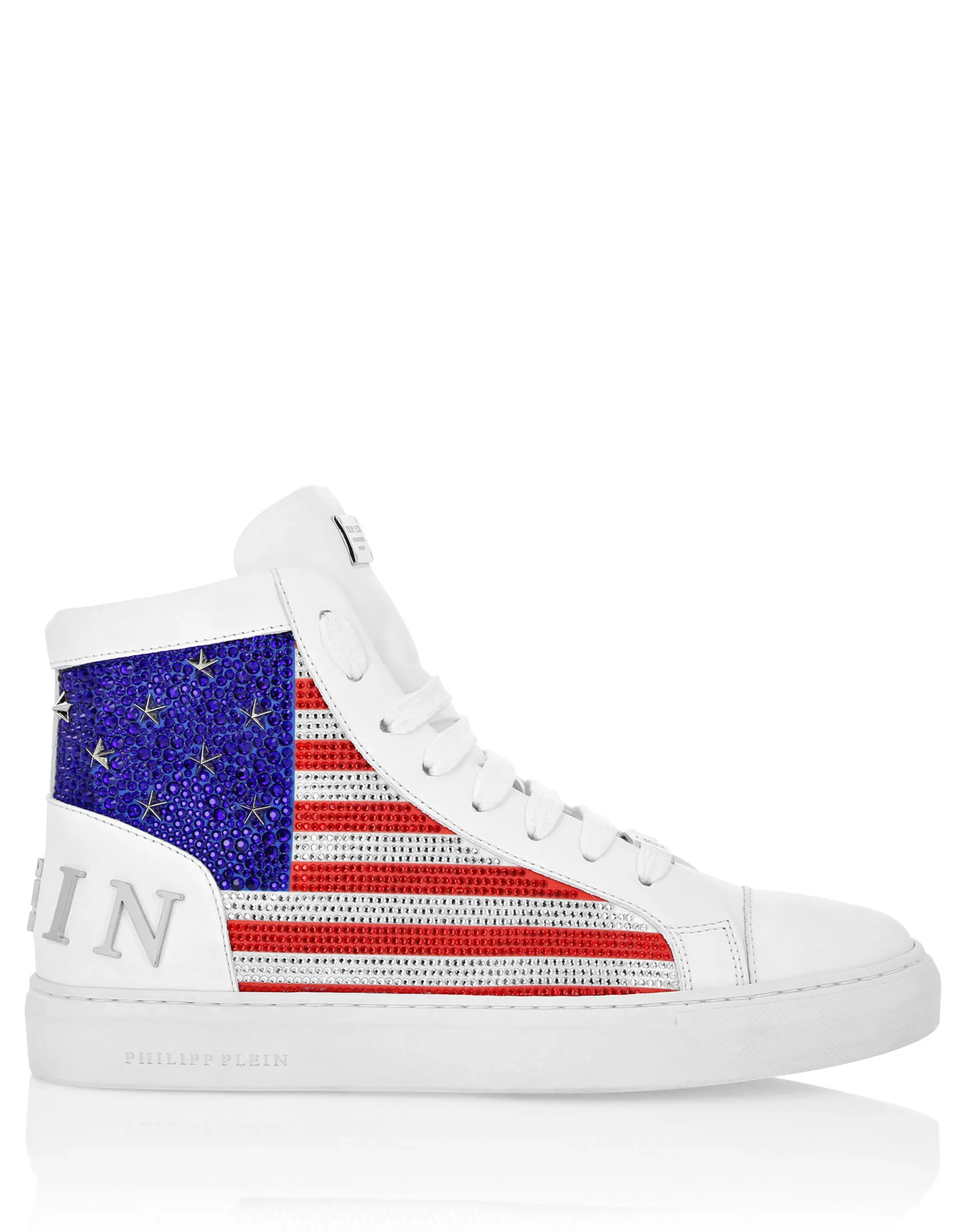 PHILIPP PLEIN Mid Top Sneakers Star Studs America>Uomo High Top Sneakers|High Top Sneakers